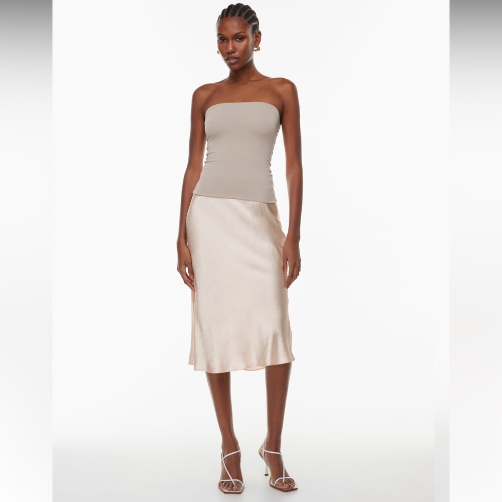 Aritzia Babaton Slip Satin Midi Skirt